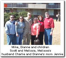 Mike, Dianne and children Scott and Melissa, Melissa's husband Charlie and Cianne's mom Jennie 